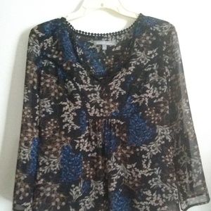 NWOT Small Daniel Rainn Sheer Blouse